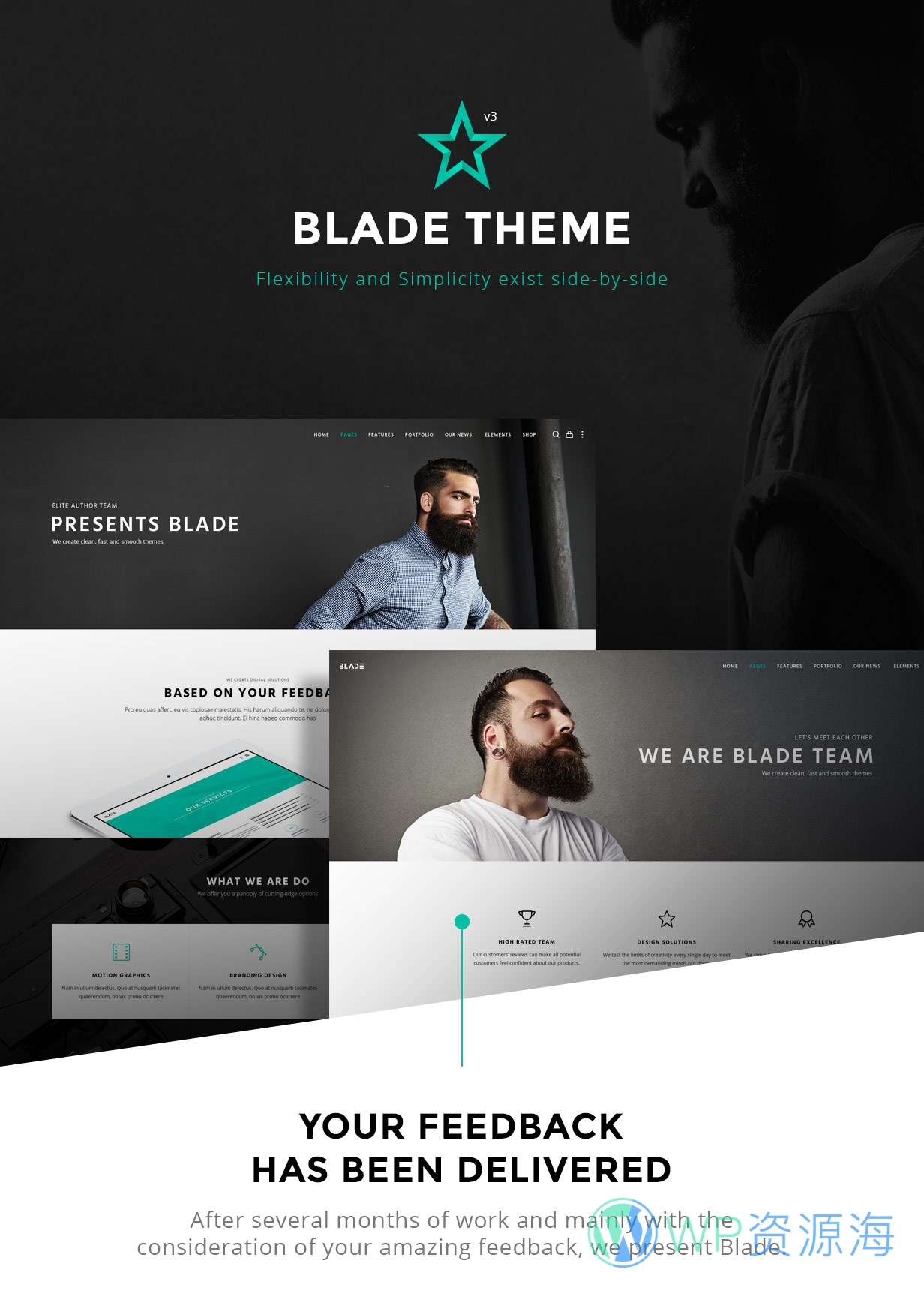 Blade-响应式多功能炫酷WordPress主题插图-WP资源海 Blade-响应式多功能炫酷WordPress主题插图-WP资源海