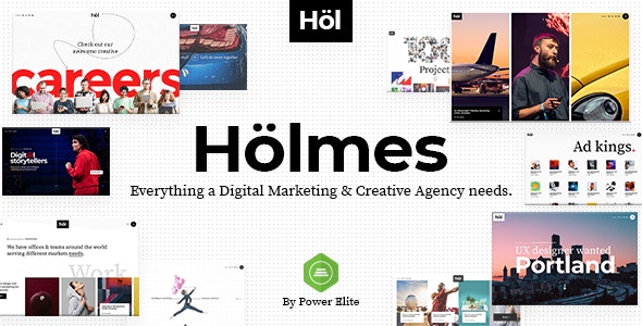 Holmes-数字代理服务机构WordPress主题