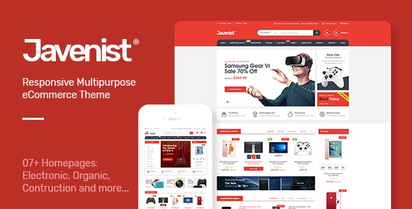 Javenist v1.2.8 数码VR电子产品商城WordPress主题
