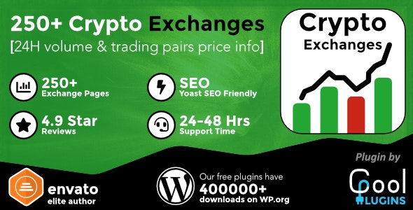 Cryptocurrency Exchanges List Pro-数字资产交易所列表/排行/汇率换算插件