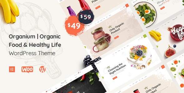 Organium v​​1.0-有机食品WordPress主题