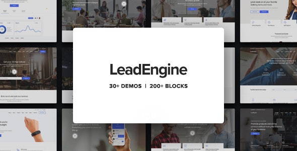 LeadEngine-带可视化页面编辑器的多功能主题