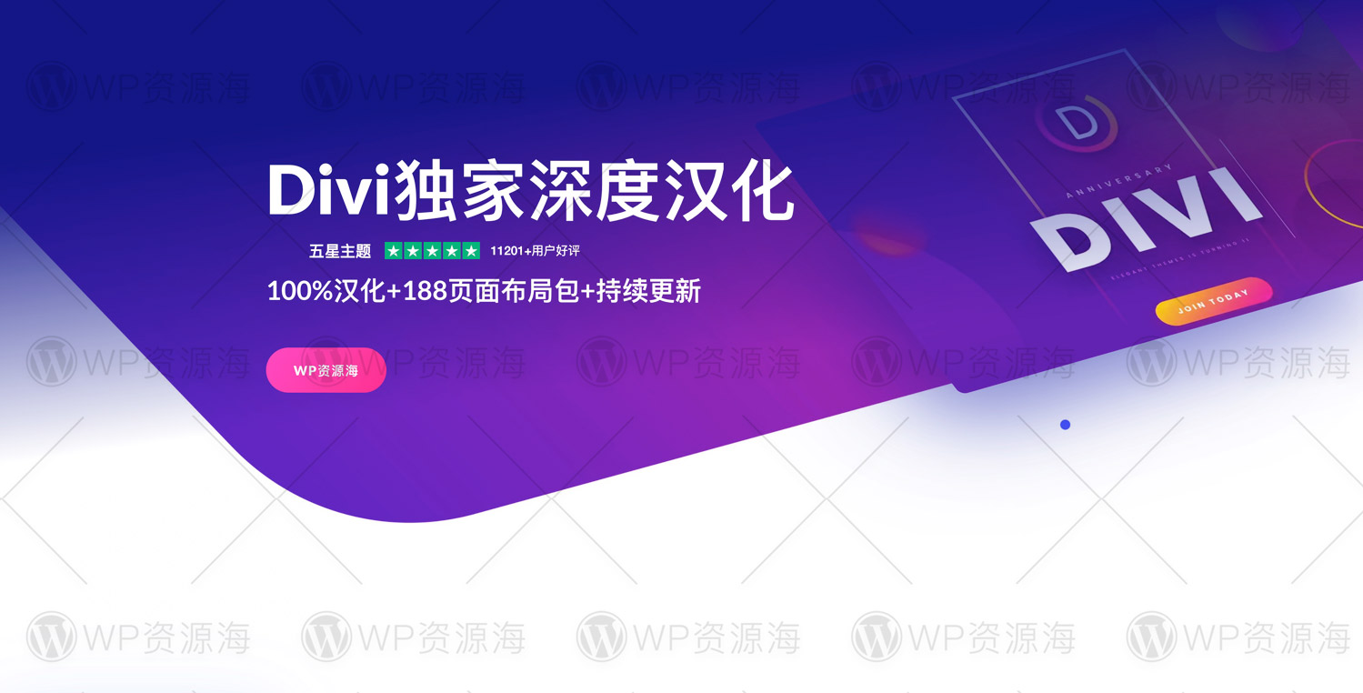 Divi高级可视化建站WordPress主题