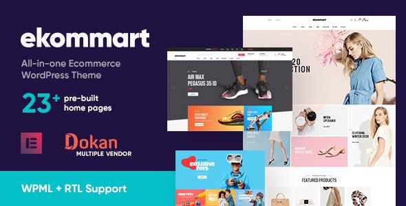 ekommart-多合一电子商务商城WordPress主题