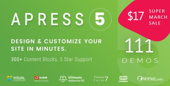 Apress v5.2.4-响应式多用途主题