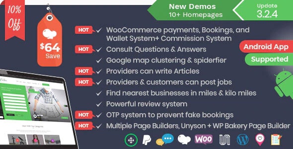 Listingo v3.2.4-服务，业务查找器和目录