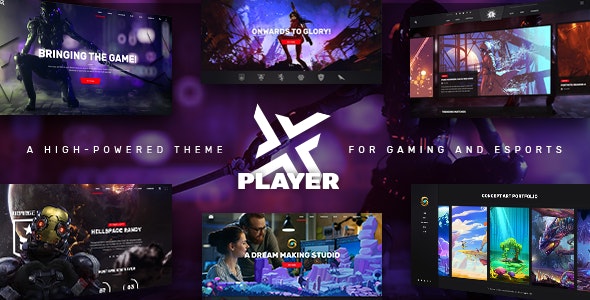 PlayerX-电子竞技游戏网站模板WordPress主题