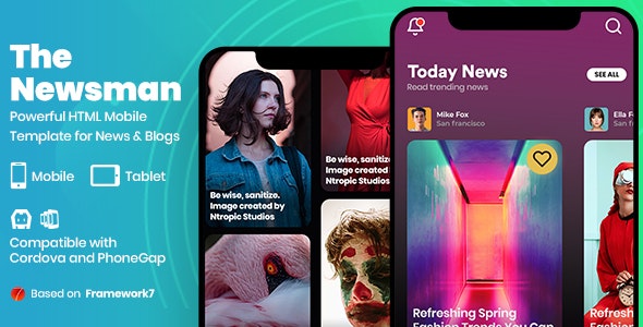 NEWSMAN V1.0-手机新闻杂志H5移动模板