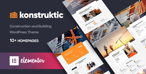 Konstruktic-土木工程建设建筑施工WordPress主题