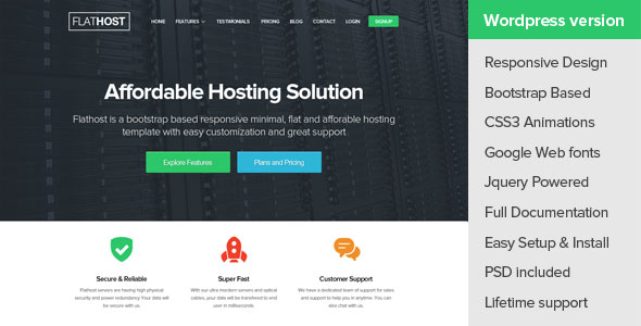 FlatHost v2.4-IDC服务商/主机托管WordPress+WHMCS主题