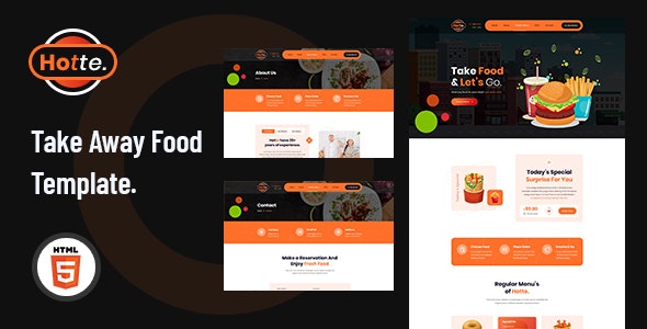 Hotte-快餐外卖美食HTML5模板