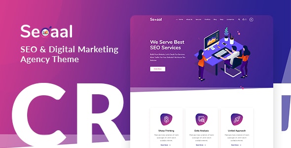 【彩色渐变】Seoaal 1.0.5 –SEO和网络营销WordPress主题