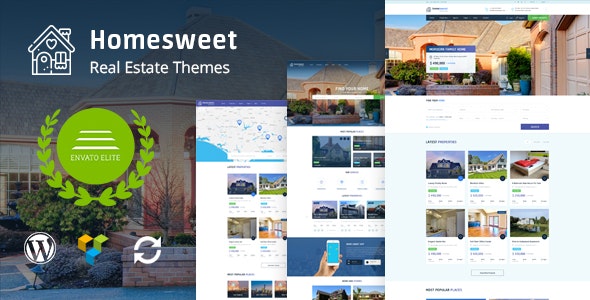 HomeSweet-房地产/房屋中介公司网站WordPress主题[更至v1.9]