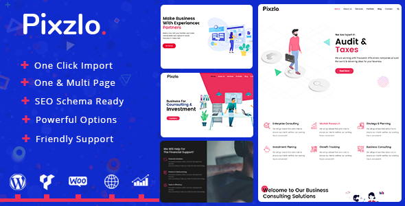 Pixzlo 1.1.2-专业人士的创意wordpress主题
