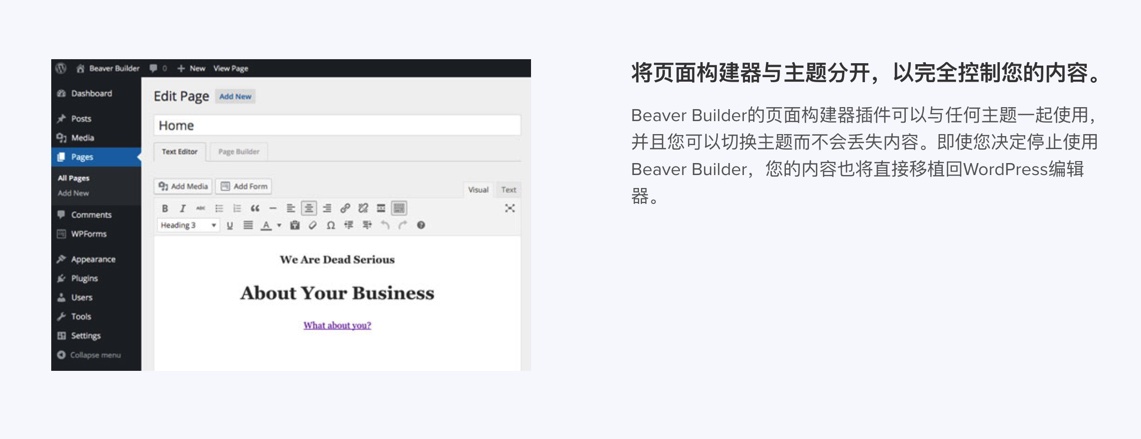 Beaver Builder Pro-海狸可视化编辑器WordPress插件插图2-WP资源海 Beaver Builder Pro-海狸可视化编辑器WordPress插件插图2-WP资源海