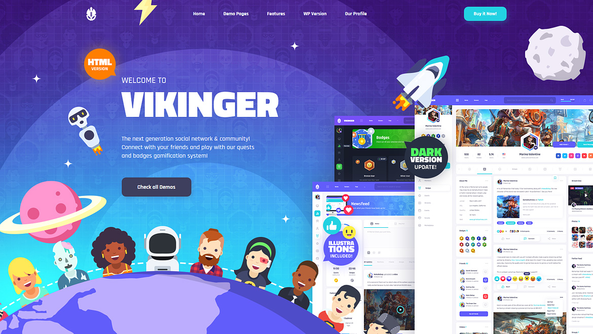 Vikinger-动漫卡通二次元社区WordPress主题