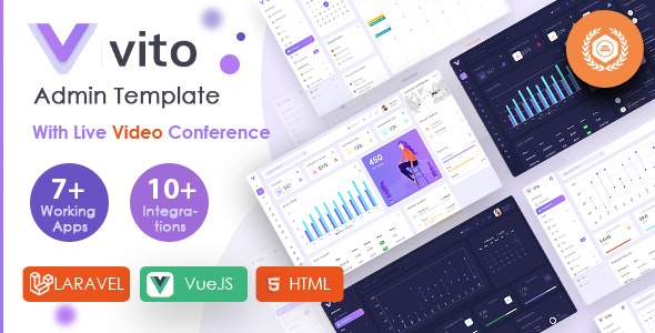 Vito-Vue，Laravel，HTML后台管理仪表盘模板[更至v2.0.1]