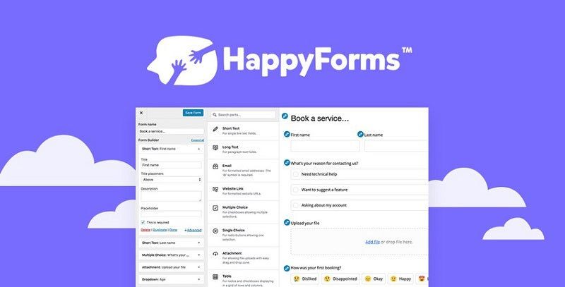 HappyForms Pro-增进客户互动的拖放式表单插件