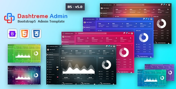 Dashtreme – 多用途 Bootstrap5+HTML后台管理模板[更至v5.0]