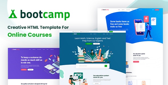 Bootcamp-在线课程和教育网站HTML模板
