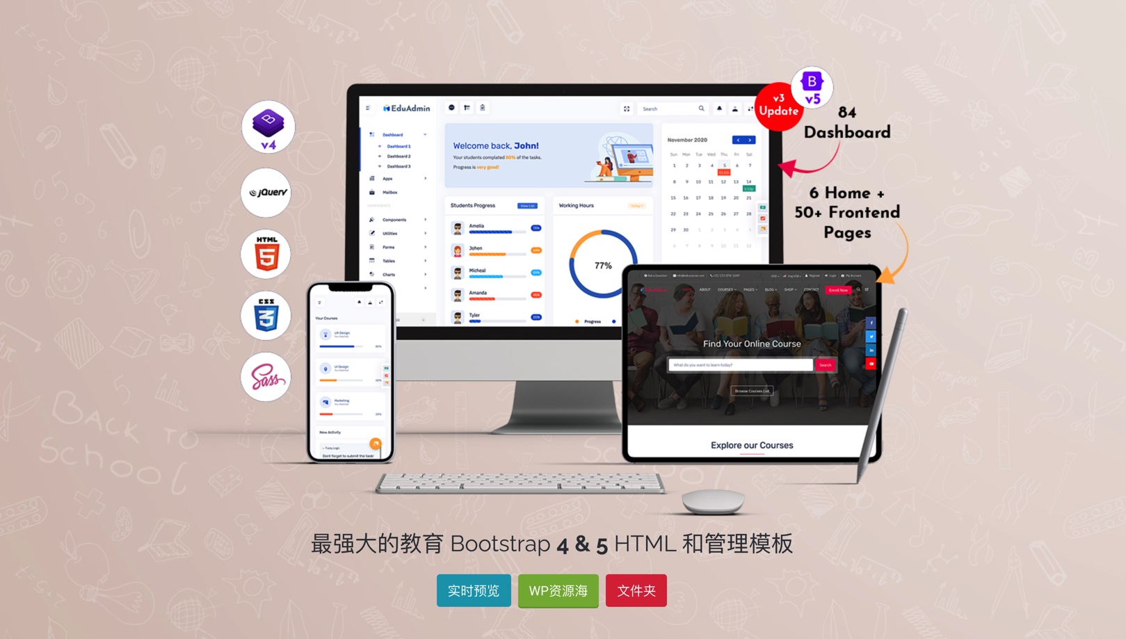 Eduadmin-教育培训行业网站后台管理模板[更至v3.2]