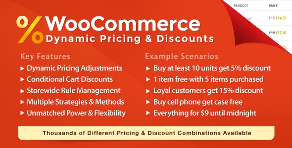 WooCommerce Dynamic Pricing & Discounts – 动态价格和折扣优惠扩展
