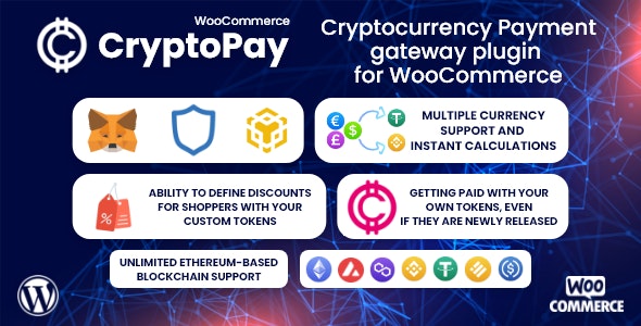 CryptoPay WooCommerce – 数字资产支付网关插件[更至v2.4.5]