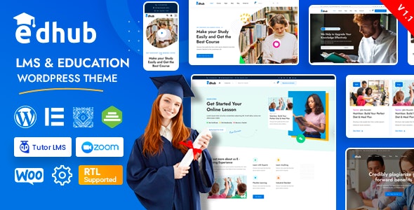 Edhub-在线课程教育培训学校WordPress主题