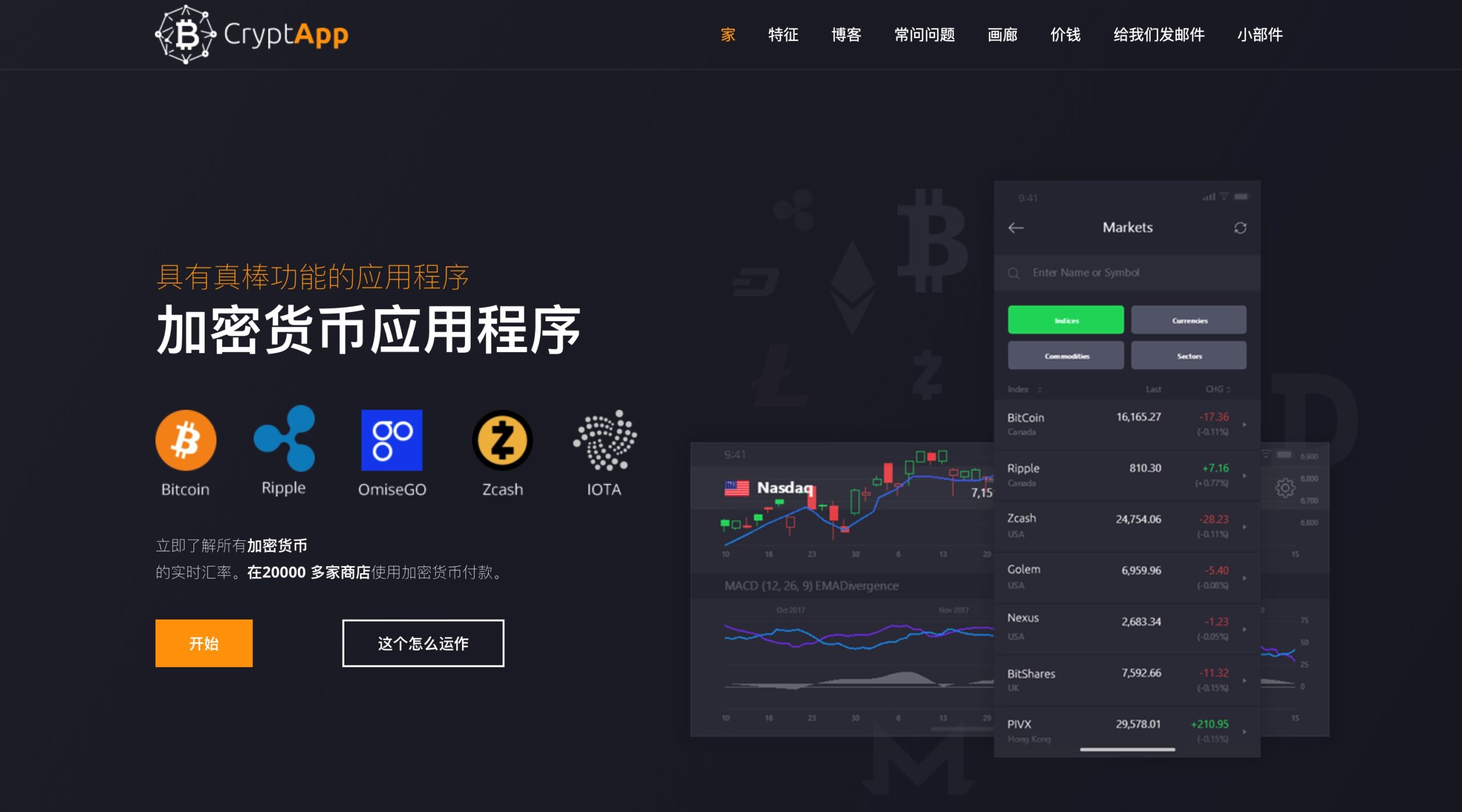 CryptApp-数字资产区块链比*币钱包APP WordPress主题[更至v2.5]
