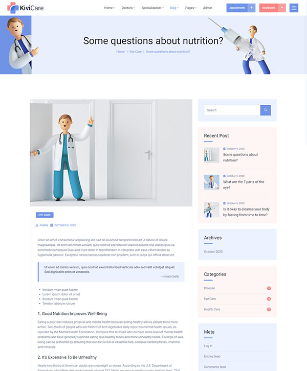 KiviCare-医疗诊所和患者管理WordPress主题插图21-WP资源海 KiviCare-医疗诊所和患者管理WordPress主题插图21-WP资源海