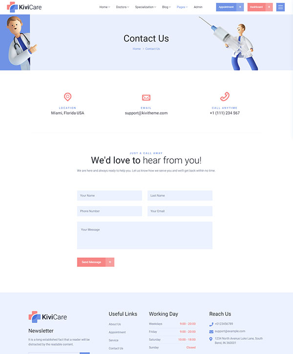 KiviCare-医疗诊所和患者管理WordPress主题插图18-WP资源海 KiviCare-医疗诊所和患者管理WordPress主题插图18-WP资源海