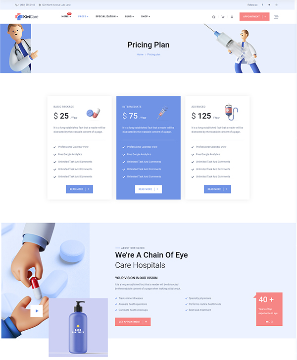 KiviCare-医疗诊所和患者管理WordPress主题插图13-WP资源海 KiviCare-医疗诊所和患者管理WordPress主题插图13-WP资源海