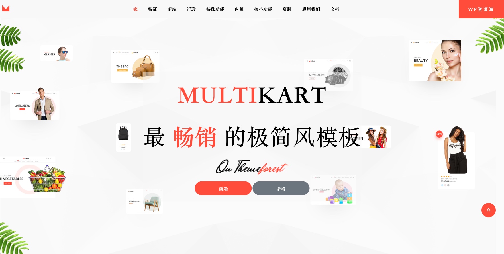 Multikart – 响应式 Vuejs Nuxtjs 电子商务商城网站模板