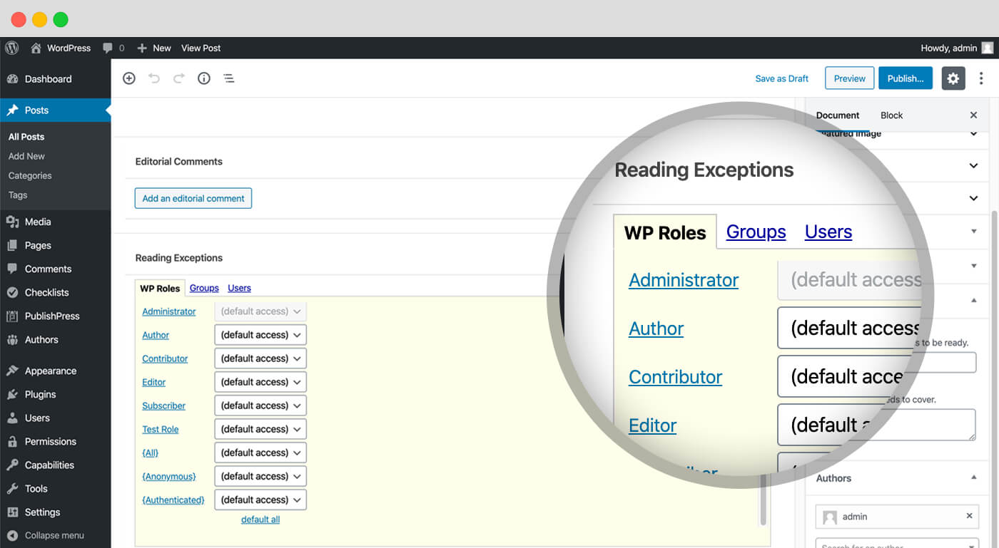 PublishPress Permissions Pro 内容权限管理 WordPress 插件插图1-WP资源海 PublishPress Permissions Pro 内容权限管理 WordPress 插件插图1-WP资源海