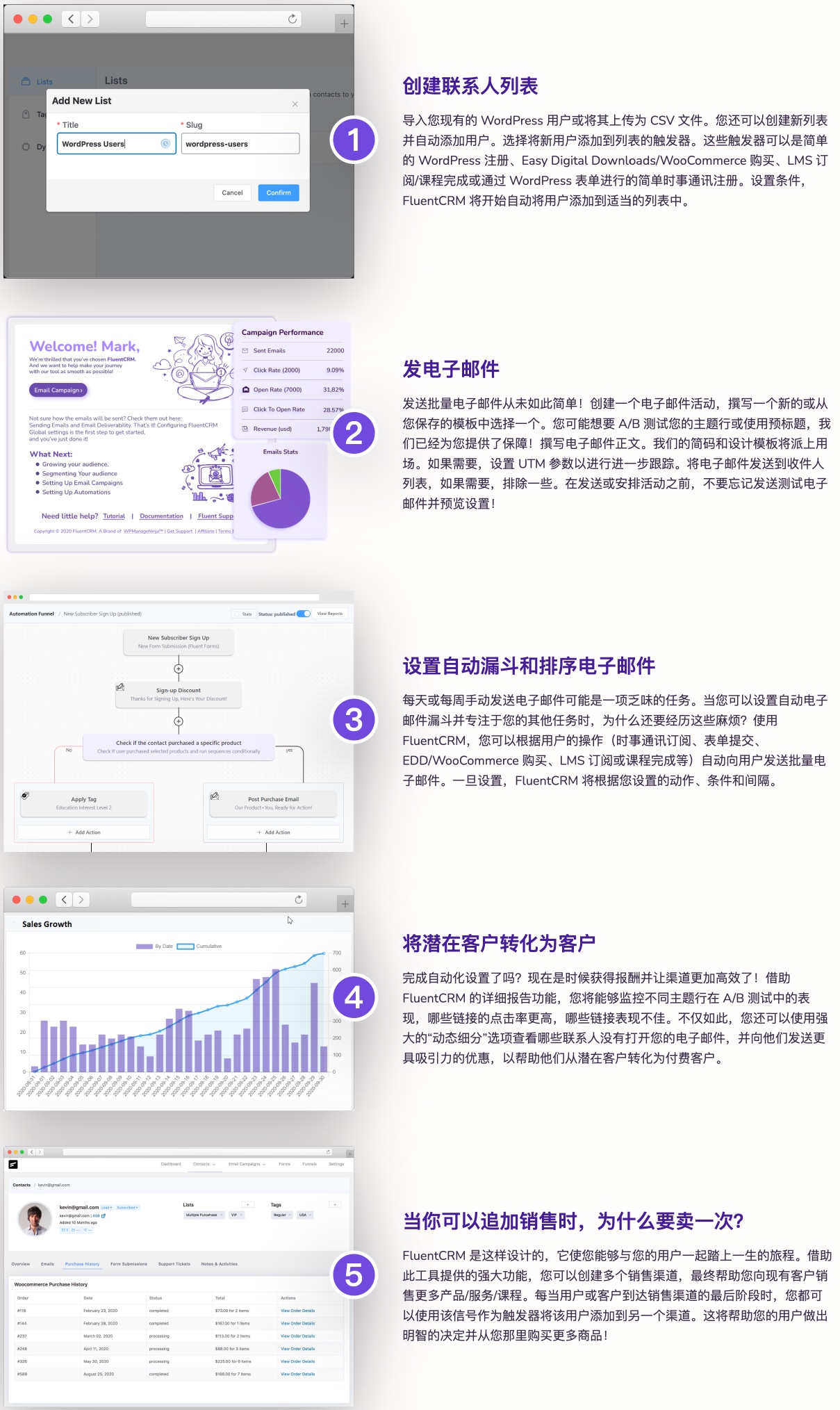 FluentCRM Pro-CRM自动化邮件营销WordPress插件插图3-WP资源海 FluentCRM Pro-CRM自动化邮件营销WordPress插件插图3-WP资源海