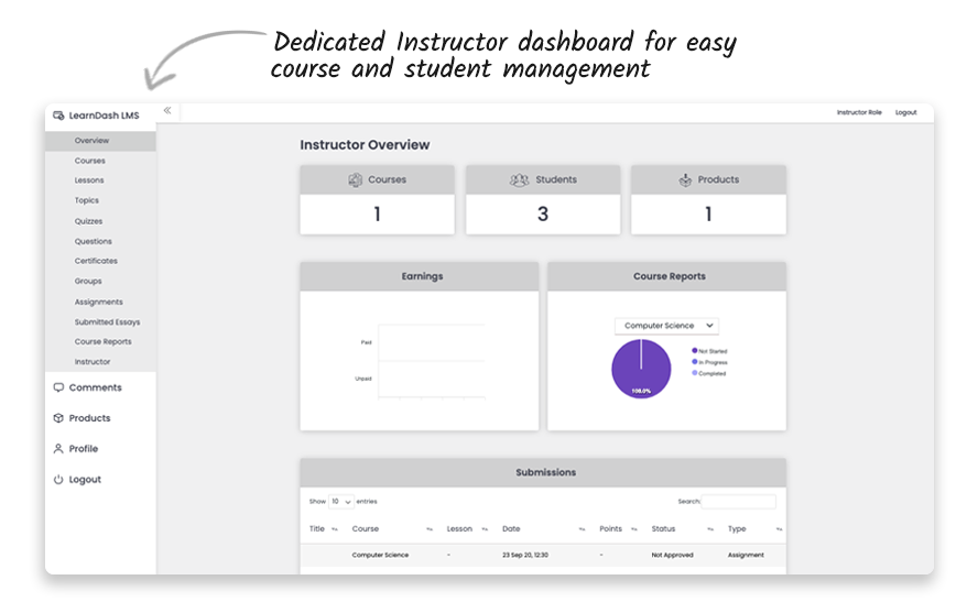 Instructor Role-LearnDash多教师角色管理扩展WordPress插件插图7-WP资源海