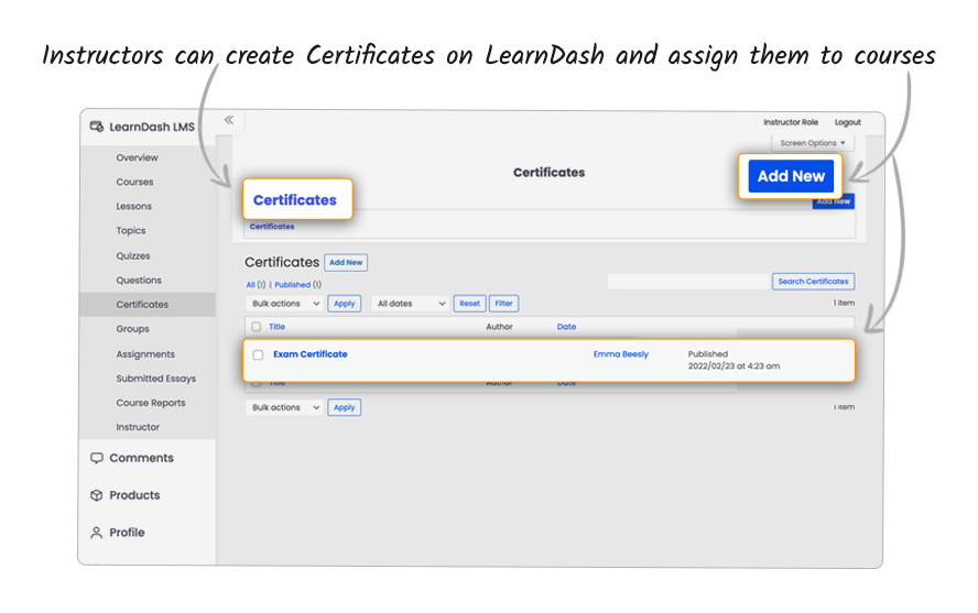 Instructor Role-LearnDash多教师角色管理扩展WordPress插件插图10-WP资源海