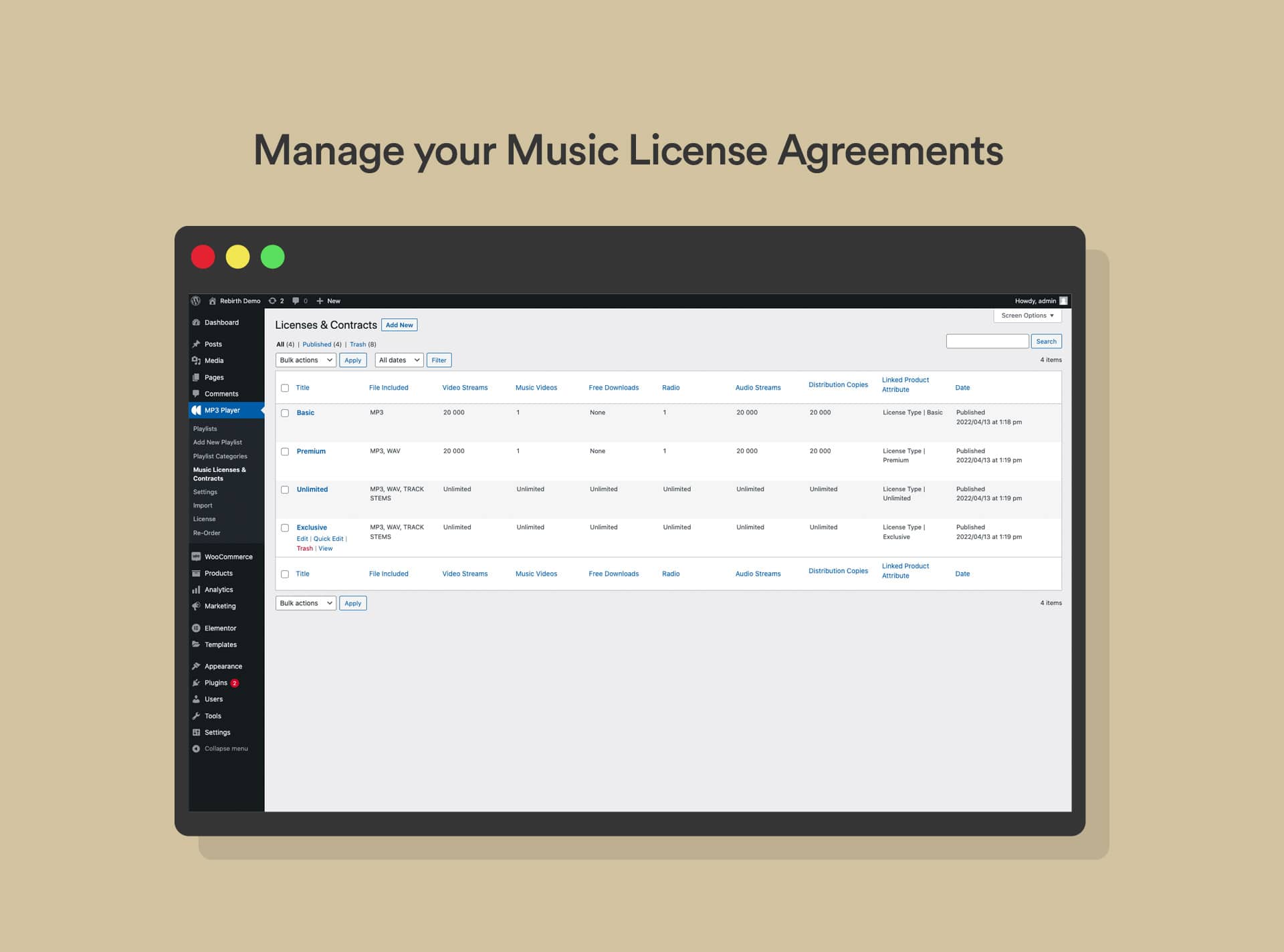 MP3 Audio Player Pro-音频/播客/音乐在线播放与出售WordPress插件插图8-WP资源海 MP3 Audio Player Pro-音频/播客/音乐在线播放与出售WordPress插件插图8-WP资源海