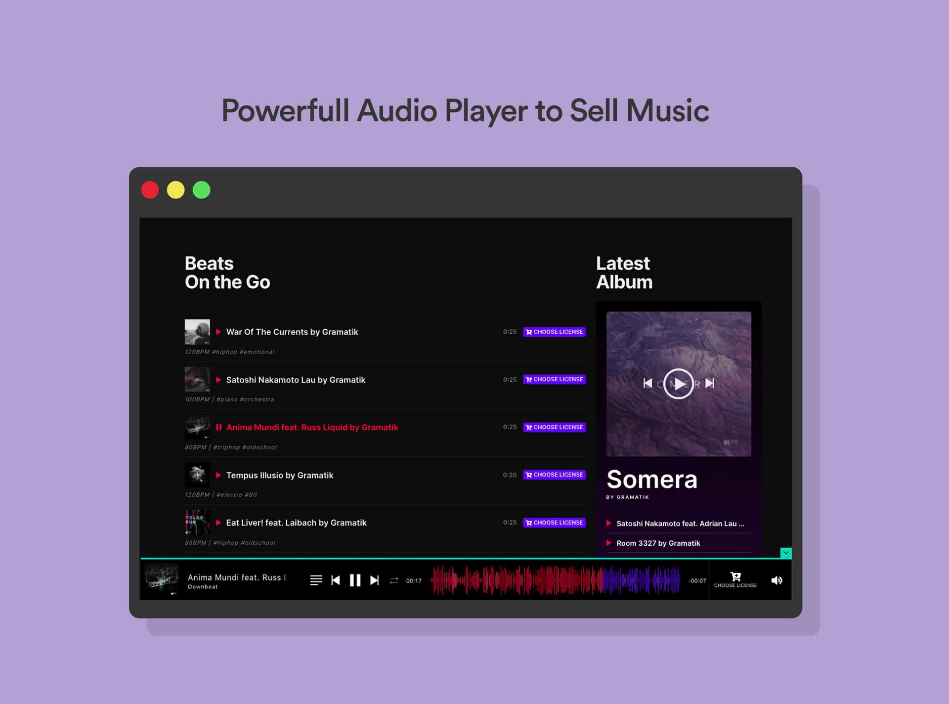 MP3 Audio Player Pro-音频/播客/音乐在线播放与出售WordPress插件插图9-WP资源海 MP3 Audio Player Pro-音频/播客/音乐在线播放与出售WordPress插件插图9-WP资源海