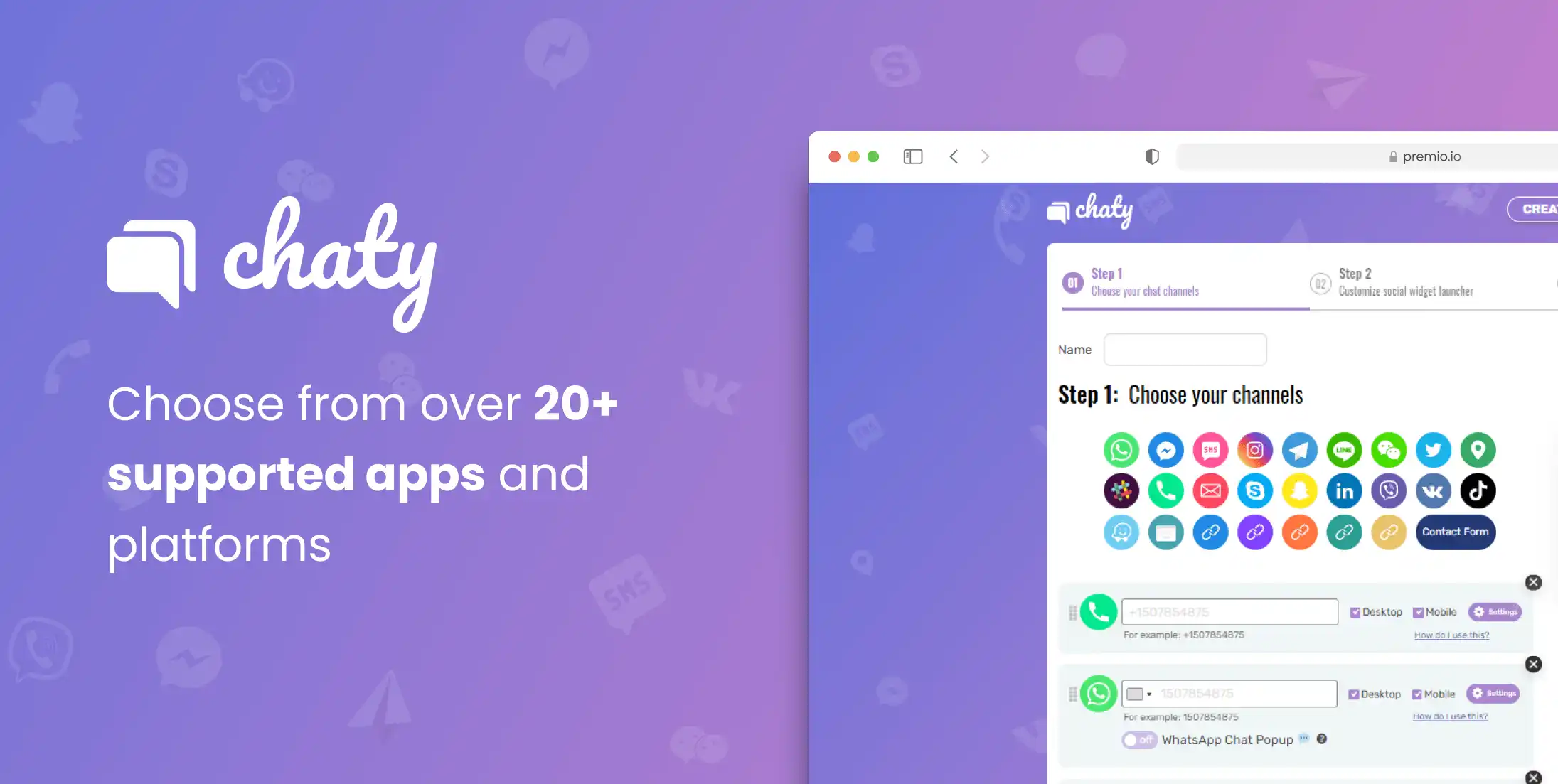Chaty Pro-多渠道社交聊天工具WordPress插件