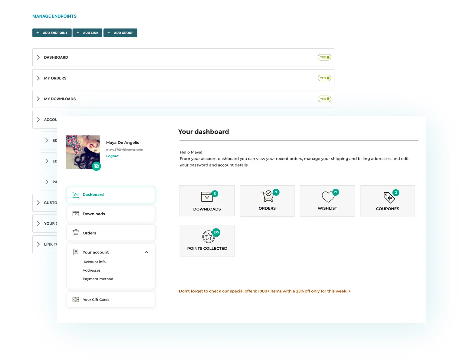YITH WooCommerce Customize My Account Page-账户页面自定义插件插图1-WP资源海 YITH WooCommerce Customize My Account Page-账户页面自定义插件插图1-WP资源海