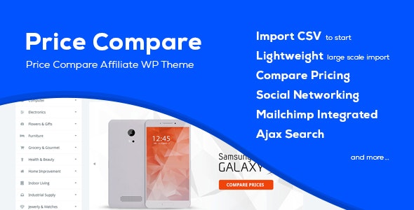 Price Compare – 价格比较/成本对比WordPress主题[更至v2.4]
