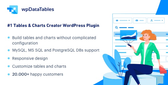 wpDataTables-统计分析表格与图表WordPress插件