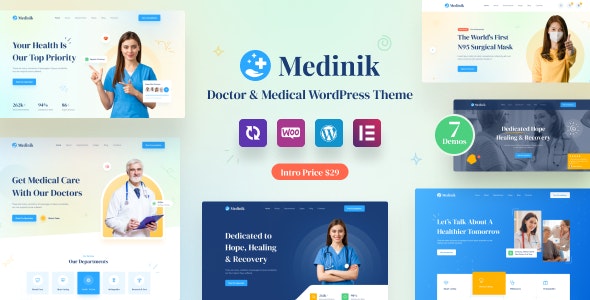 Medinik-医院诊所医疗健康WordPress主题