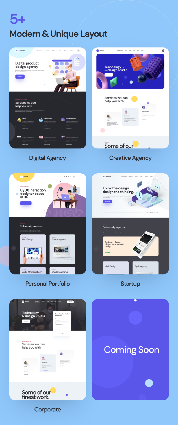 Abstrak-创意机构企业公司WordPress主题插图2-WP资源海 Abstrak-创意机构企业公司WordPress主题插图2-WP资源海