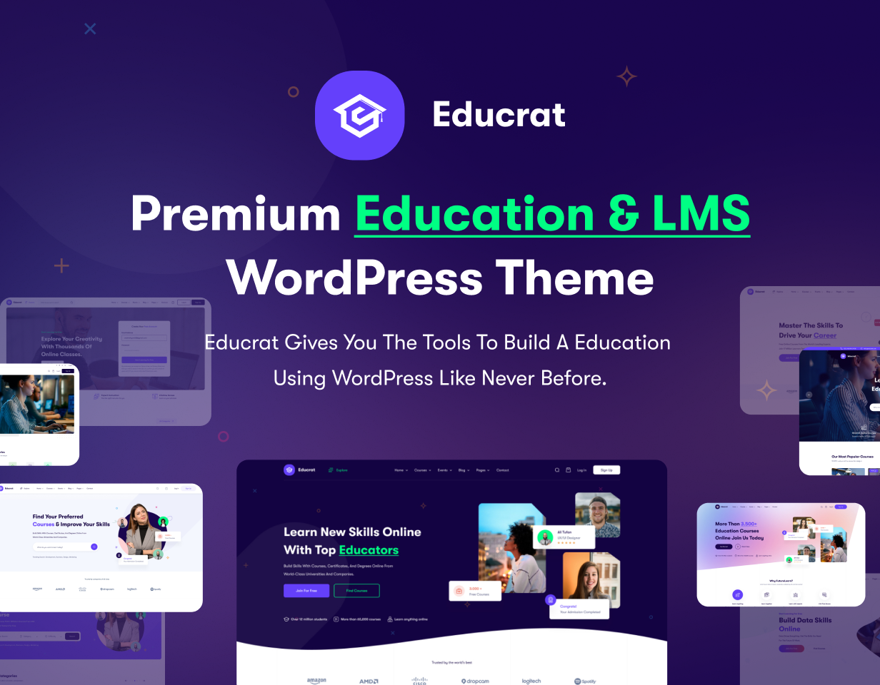 Educrat-在线课程教育培训 WordPress 主题插图2-WP资源海 Educrat-在线课程教育培训 WordPress 主题插图2-WP资源海