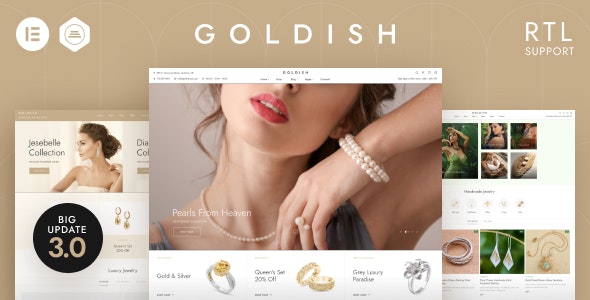 Goldish – 黄金首饰珠宝店WooCommerce主题