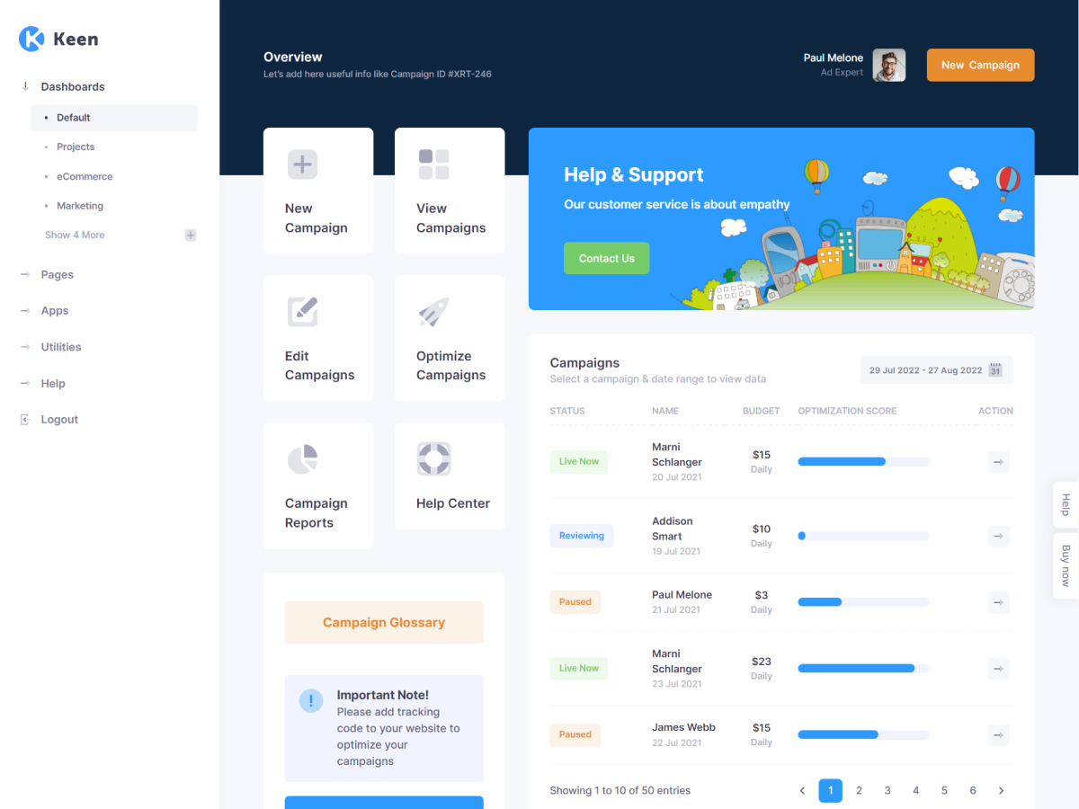 【首发】Keen v3.0.1–精品Bootstrap后台管理仪表板主题模板插图3-WP资源海 【首发】Keen v3.0.1–精品Bootstrap后台管理仪表板主题模板插图3-WP资源海