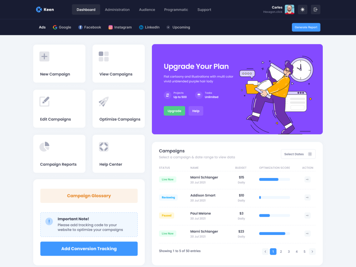 【首发】Keen v3.0.1–精品Bootstrap后台管理仪表板主题模板插图9-WP资源海 【首发】Keen v3.0.1–精品Bootstrap后台管理仪表板主题模板插图9-WP资源海