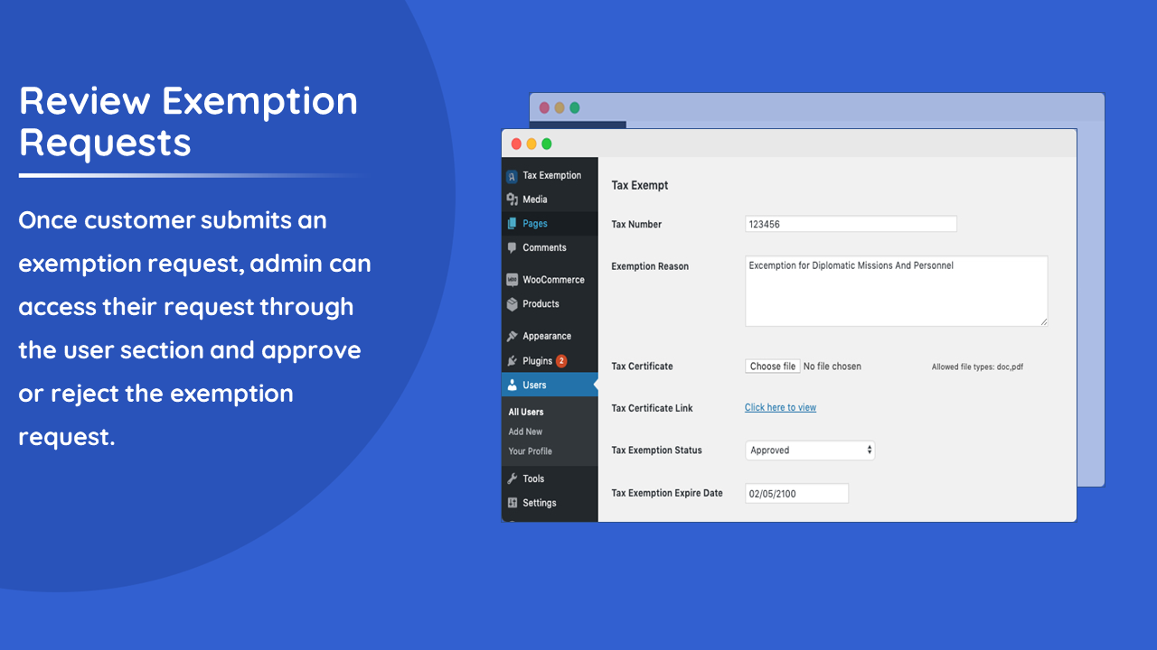 Tax Exempt for WooCommerce v1.5.7 WordPress免税插件插图3-WP资源海 Tax Exempt for WooCommerce v1.5.7 WordPress免税插件插图3-WP资源海